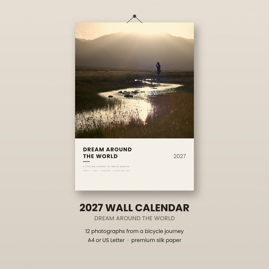 2027 Wall Calendar, Cycling The World | Bicycle Travel Photography